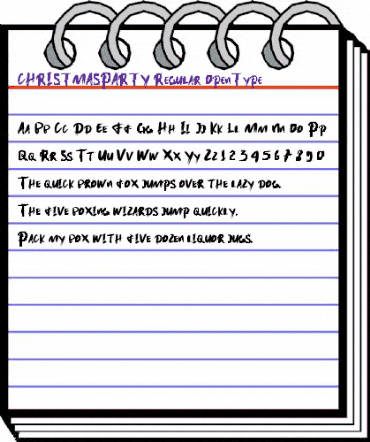 CHRISTMAS PARTY Regular animated font preview