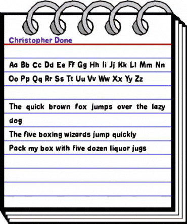 Christopher Done Christopher Done animated font preview