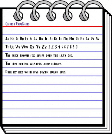 Christ Type Sans Regular animated font preview