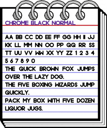 Chrome Black Regular animated font preview Chrome Black Regular animated font preview