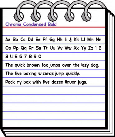 Chromia Condensed Bold animated font preview Chromia Condensed Bold animated font preview