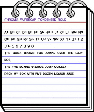 Chromia Supercap Condensed Bold animated font preview Chromia Supercap Condensed Bold animated font preview