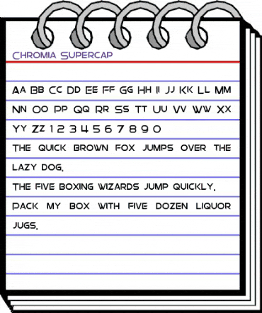 Chromia Supercap Regular animated font preview Chromia Supercap Regular animated font preview
