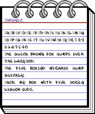 Chronic Regular animated font preview