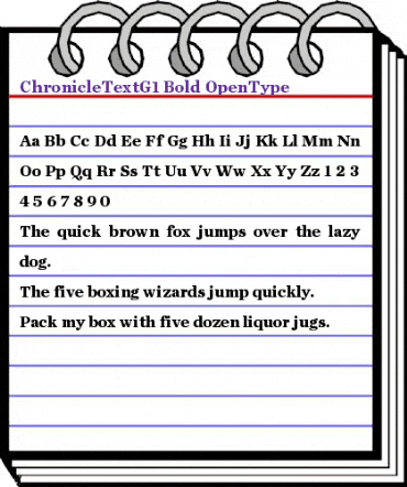 Chronicle Text G1 Bold animated font preview Chronicle Text G1 Bold animated font preview
