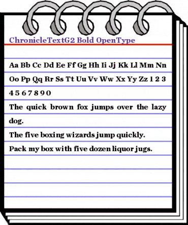 Chronicle Text G2 Bold animated font preview Chronicle Text G2 Bold animated font preview
