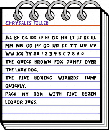 Chrysalis Filled Regular animated font preview Chrysalis Filled Regular animated font preview