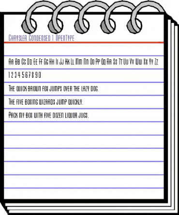 Chrysler-Condensed Regular animated font preview Chrysler-Condensed Regular animated font preview