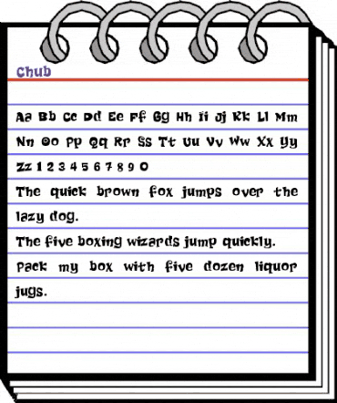 Chub Regular animated font preview