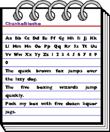 ChunkoBlocko Regular animated font preview ChunkoBlocko Regular animated font preview