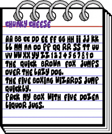 Chunky Cheese Regular animated font preview Chunky Cheese Regular animated font preview