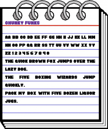 Chunky Funks Regular animated font preview Chunky Funks Regular animated font preview