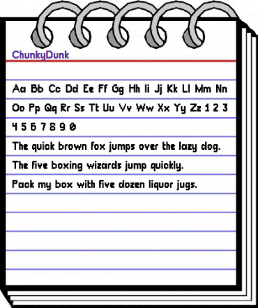 ChunkyDunk Medium animated font preview