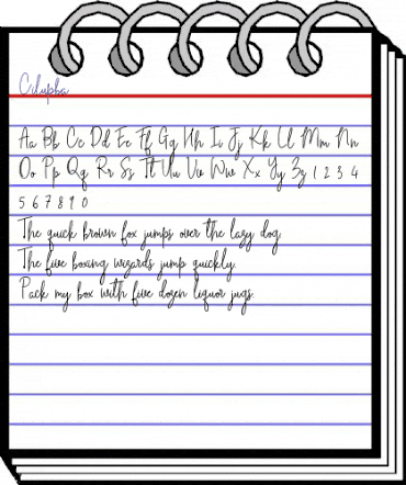 Cilupba Regular animated font preview Cilupba Regular animated font preview
