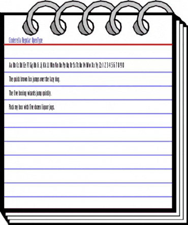 Cinderella Regular animated font preview