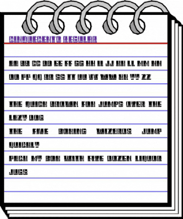 Cinquecento Regular animated font preview