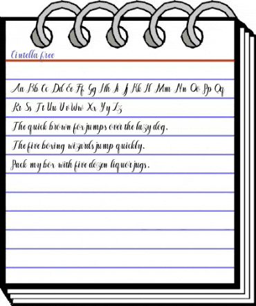 Cintella free Regular animated font preview Cintella free Regular animated font preview