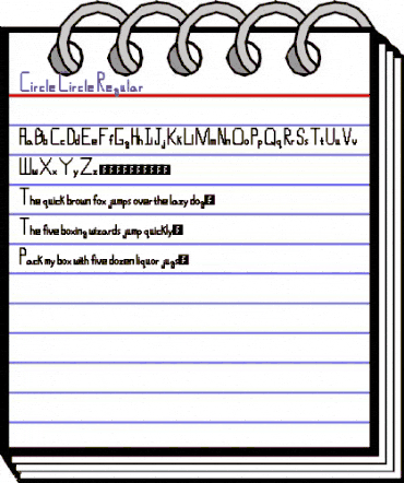 Circle Circle Regular animated font preview