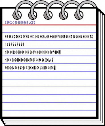 Circle Monogramm Left animated font preview