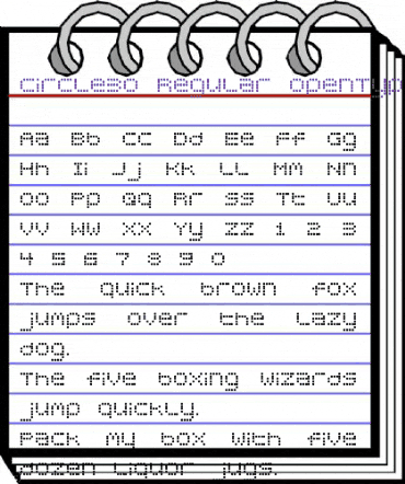 Circle30 Regular animated font preview