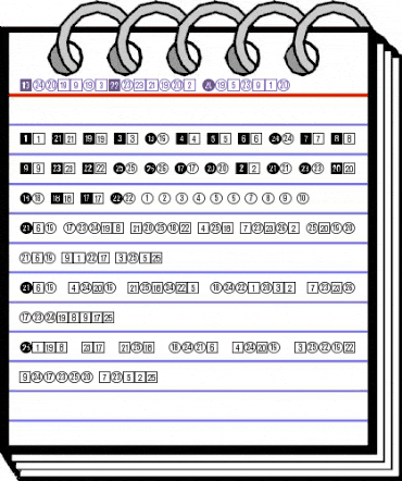 CircledNumbers Regular animated font preview CircledNumbers Regular animated font preview