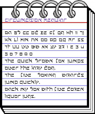Circumcision Regular animated font preview Circumcision Regular animated font preview