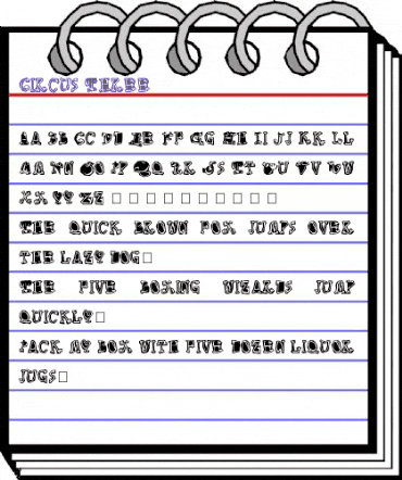 Circus Three Regular animated font preview Circus Three Regular animated font preview