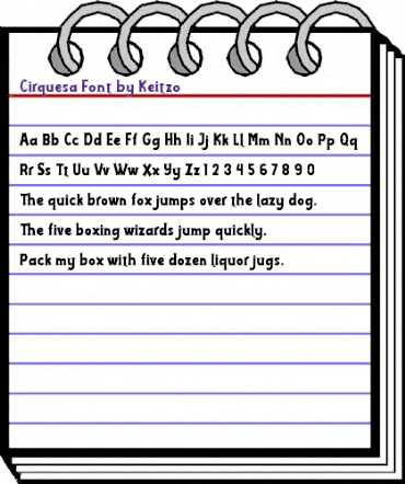 Cirquesa Regular animated font preview Cirquesa Regular animated font preview