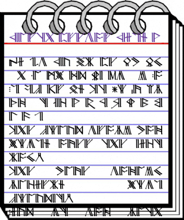 Cirth Erebor Caps-1 Regular animated font preview