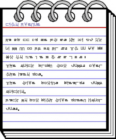 City-Avenue Medium animated font preview