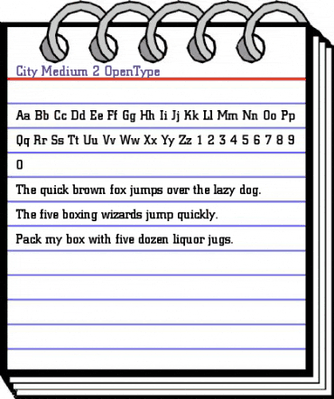 Berthold City Medium animated font preview