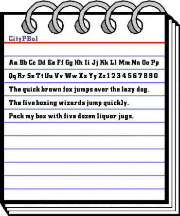 CityPBol Regular animated font preview CityPBol Regular animated font preview