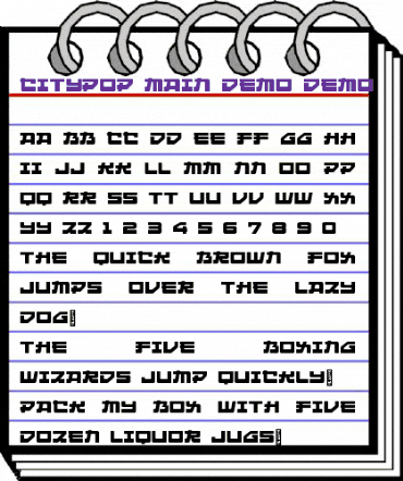 Citypop Main DEMO Regular animated font preview Citypop Main DEMO Regular animated font preview