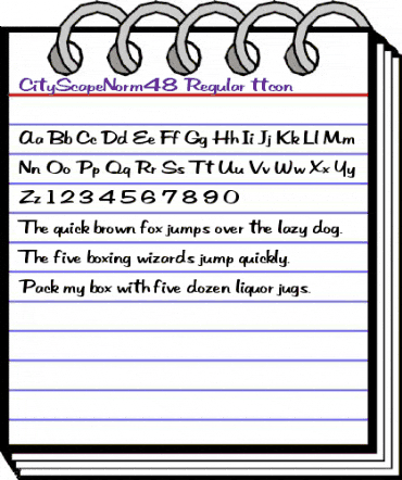 CityScapeNorm48 Regular animated font preview CityScapeNorm48 Regular animated font preview