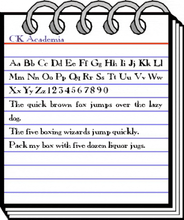 CK Academia Regular animated font preview CK Academia Regular animated font preview