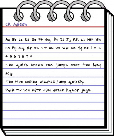 CK Allison Medium animated font preview CK Allison Medium animated font preview