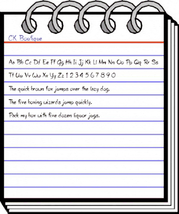 CK Boutique Regular animated font preview CK Boutique Regular animated font preview