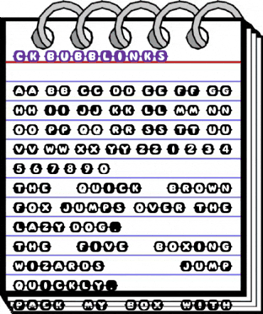 CK Bubblinks Regular animated font preview CK Bubblinks Regular animated font preview