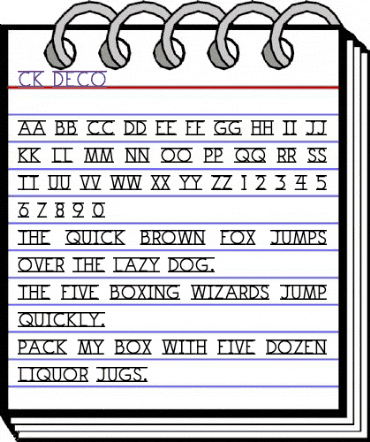 CK Deco Regular animated font preview CK Deco Regular animated font preview