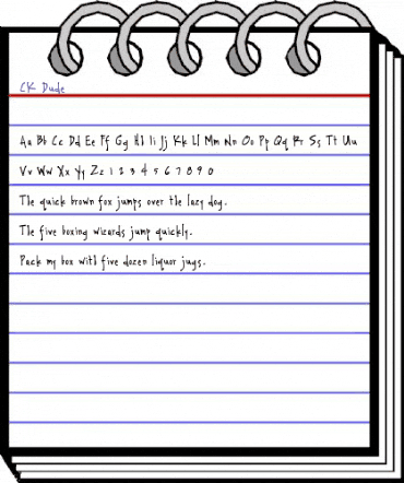 CK Dude Regular animated font preview CK Dude Regular animated font preview