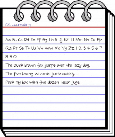 CK Journaling Regular animated font preview CK Journaling Regular animated font preview