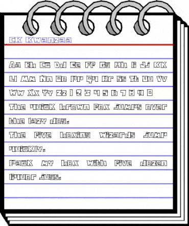 CK Kwanzaa Regular animated font preview CK Kwanzaa Regular animated font preview