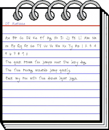 CK Marissa Medium animated font preview CK Marissa Medium animated font preview