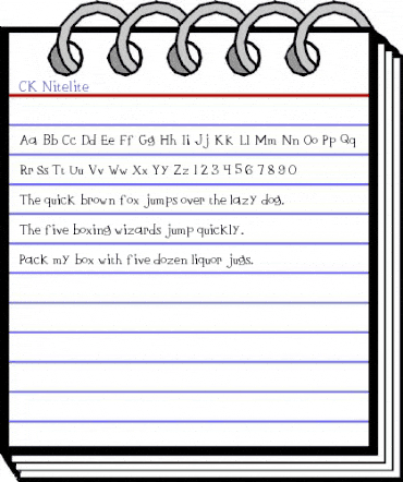 CK Nitelite Regular animated font preview CK Nitelite Regular animated font preview