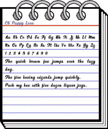 CK Puppy Love Regular animated font preview CK Puppy Love Regular animated font preview