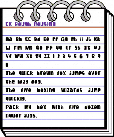CK Rough Housing Regular animated font preview CK Rough Housing Regular animated font preview