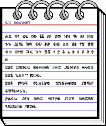 CK Safari Regular animated font preview CK Safari Regular animated font preview
