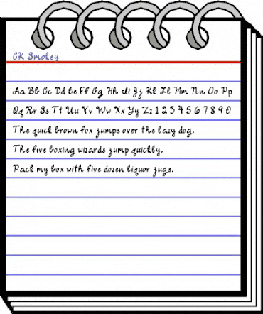 CK Smokey Regular animated font preview CK Smokey Regular animated font preview