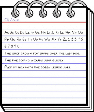 CK Solid Regular animated font preview CK Solid Regular animated font preview