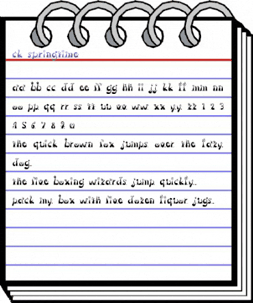 CK Springtime Regular animated font preview CK Springtime Regular animated font preview